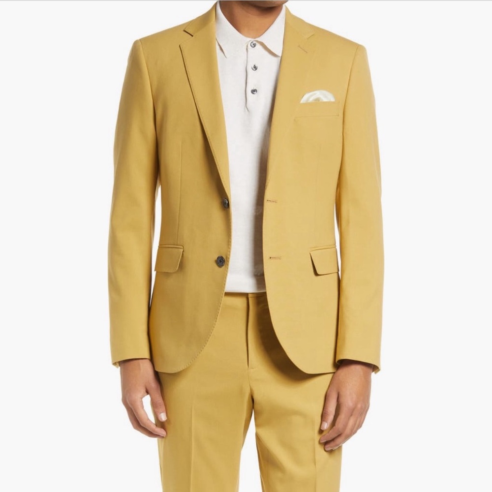 Nordstrom Men's Mustard Yellow Two-Piece Suit